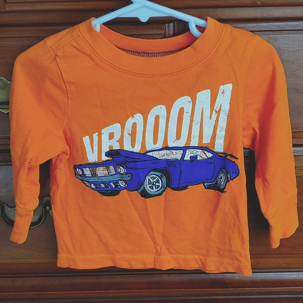 Orange and Blue Car Shirt